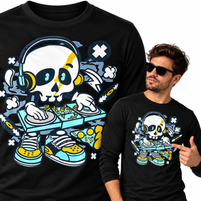 LONGSLEEVE  ANIMOWANY  DJ SKULL